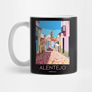 A Pop Art Travel Print of Alentejo - Portugal Mug